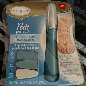 Amopé Pedi perfect Electronic Nail Care and Heads -set of 2